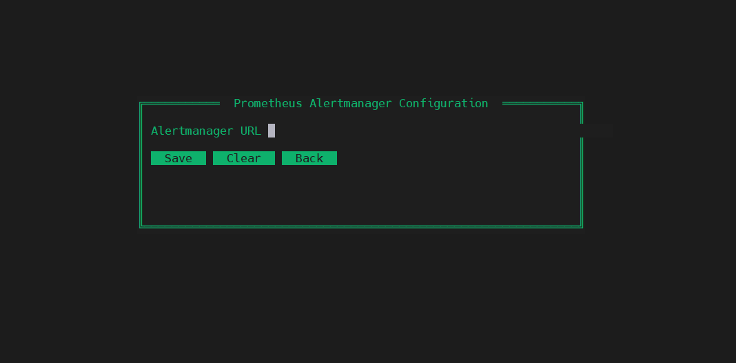 Alertmanager config