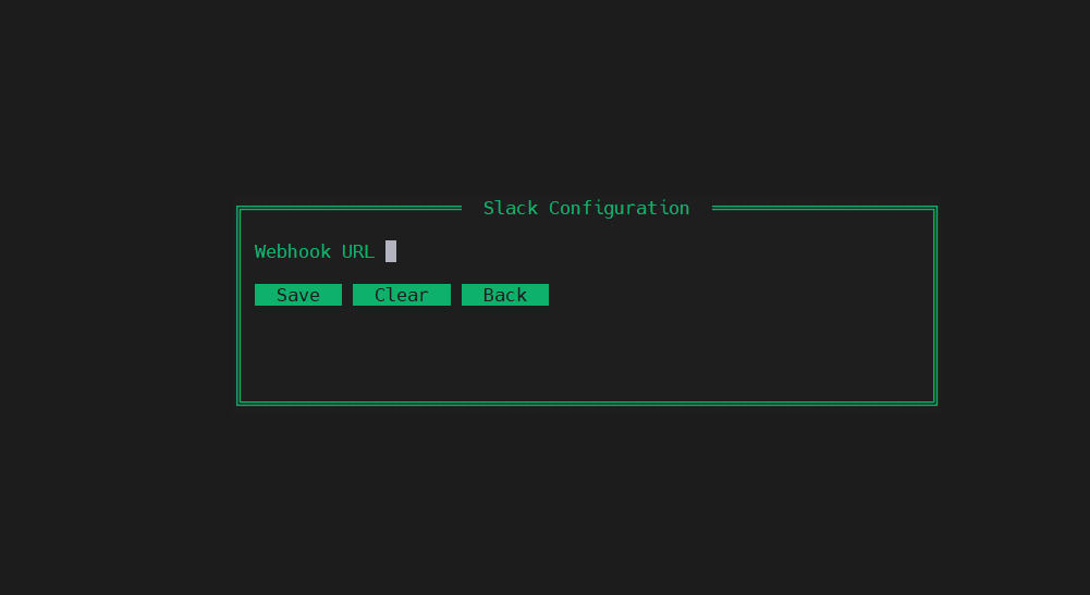 Slack config