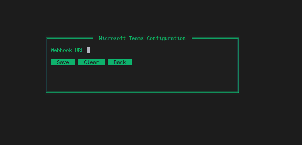 Teams config